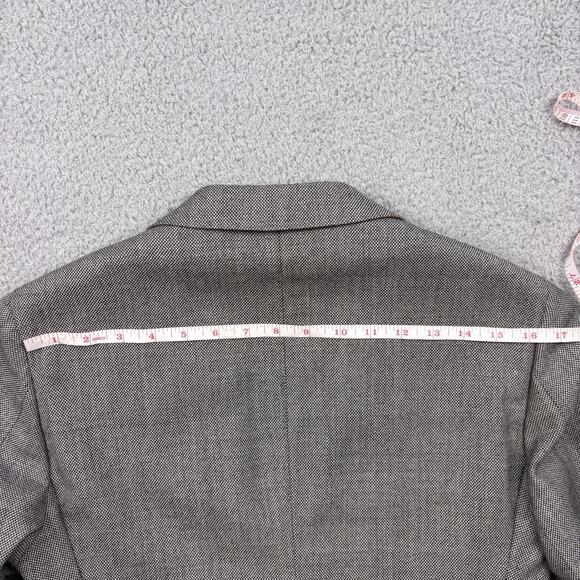 SuitSupply Blazer Mens 34R Gray Drago Vantage Jacket Wool Houndstooth Sport Coat - Picture 9 of 11